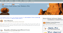 Desktop Screenshot of harvestmoonloans.com